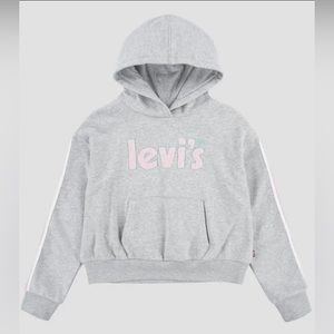 Levis Big Girls Pullover Sweatshirt Heather Gray Large (12-13 Yrs)